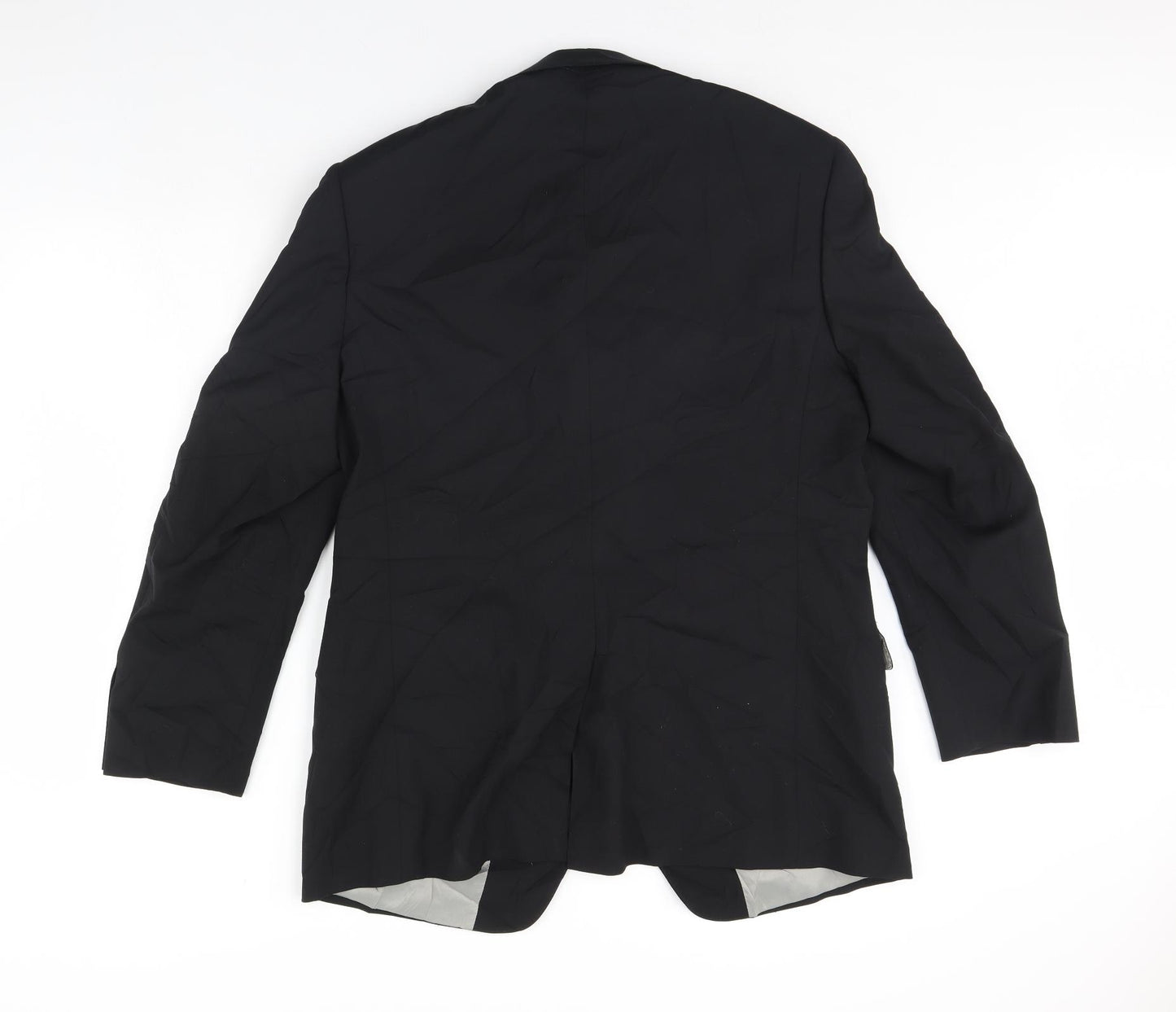 Preworn Mens Black   Jacket Blazer Size 42  - Shoulder Pads
