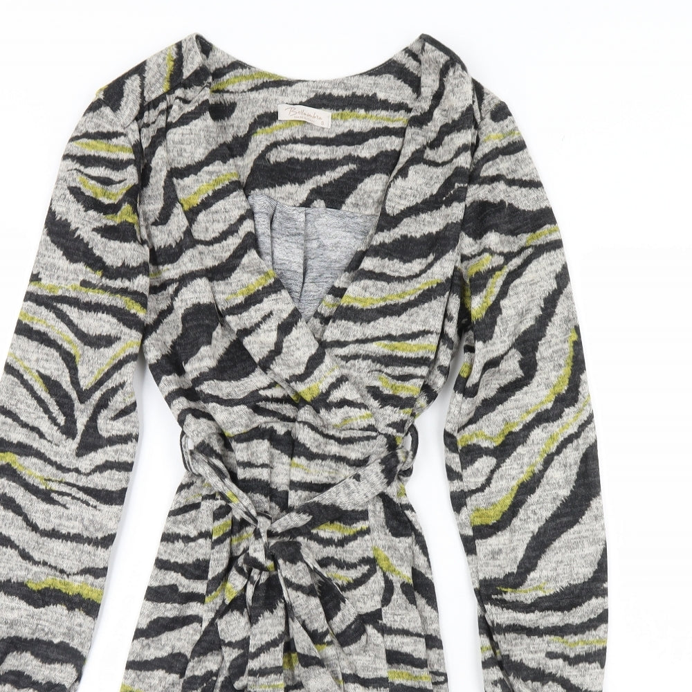 Bellambia Womens Grey Animal Print  Mini  Size S  - Shoulder Pads