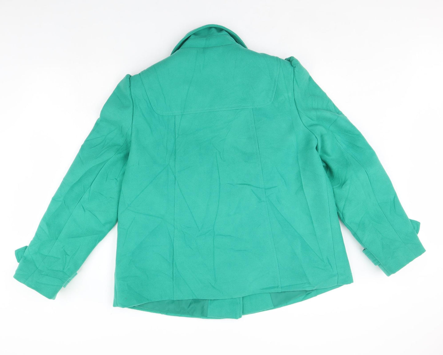 BHS Womens Green   Overcoat Coat Size 18