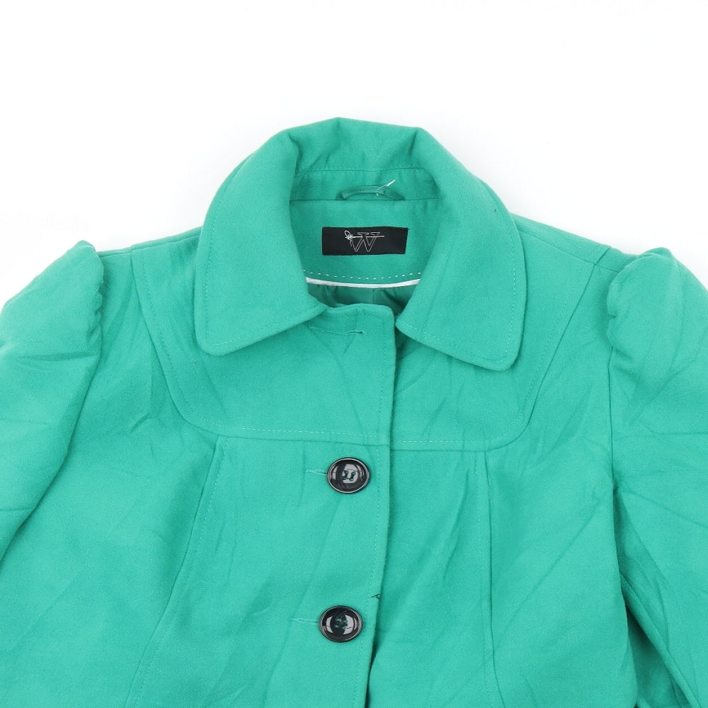 BHS Womens Green   Overcoat Coat Size 18