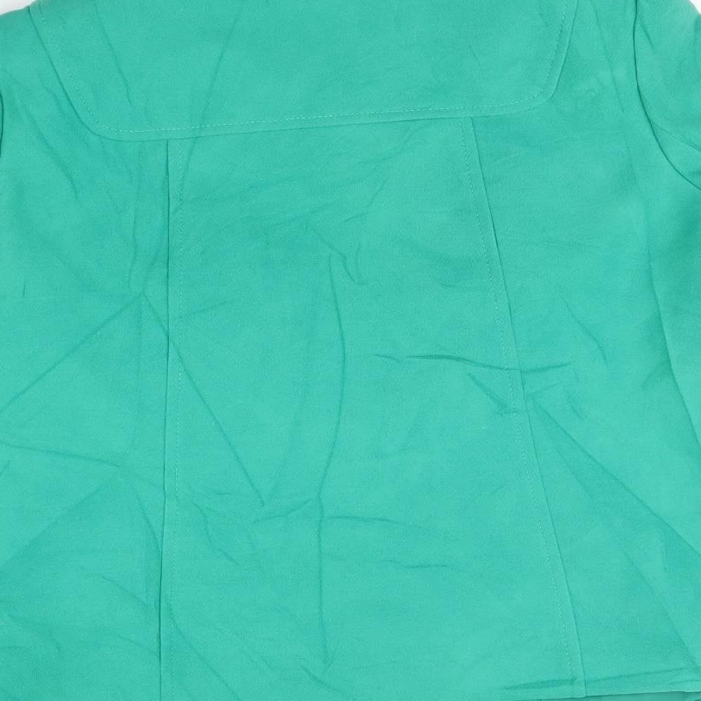 BHS Womens Green   Overcoat Coat Size 18