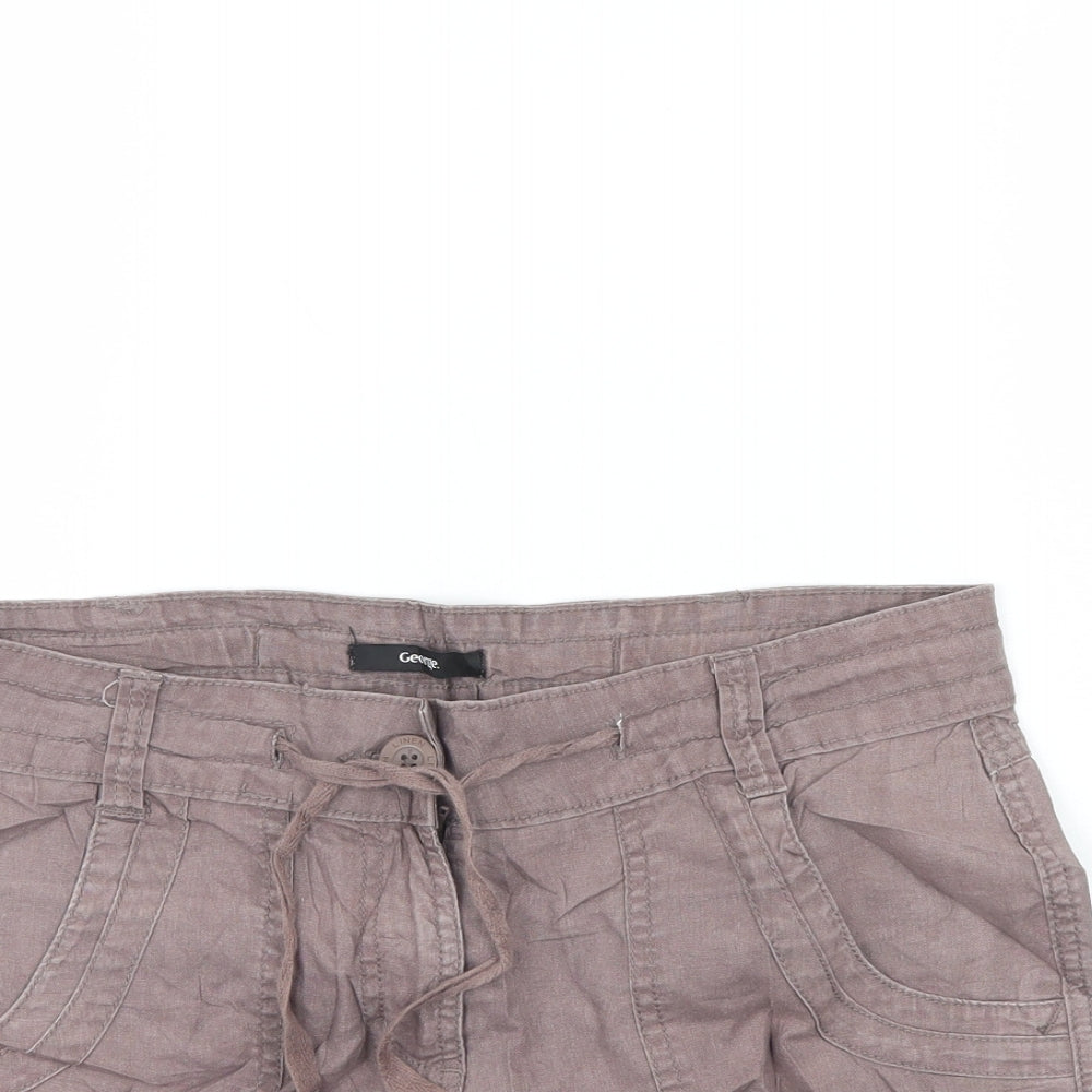 George Womens Purple   Cut-Off Shorts Size 12