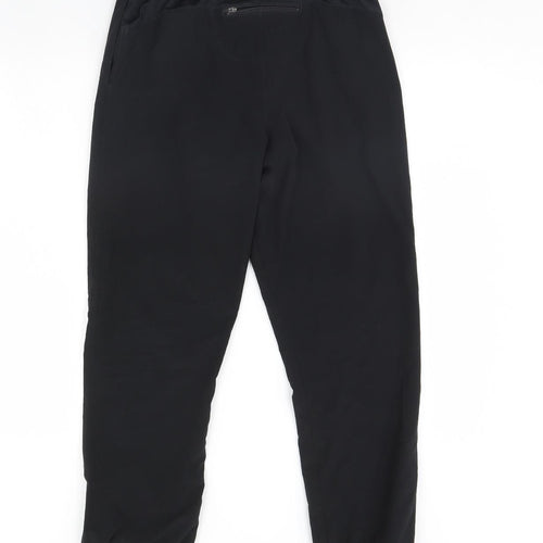 M&S Boys Black   Jogger Trousers Size 12 Years