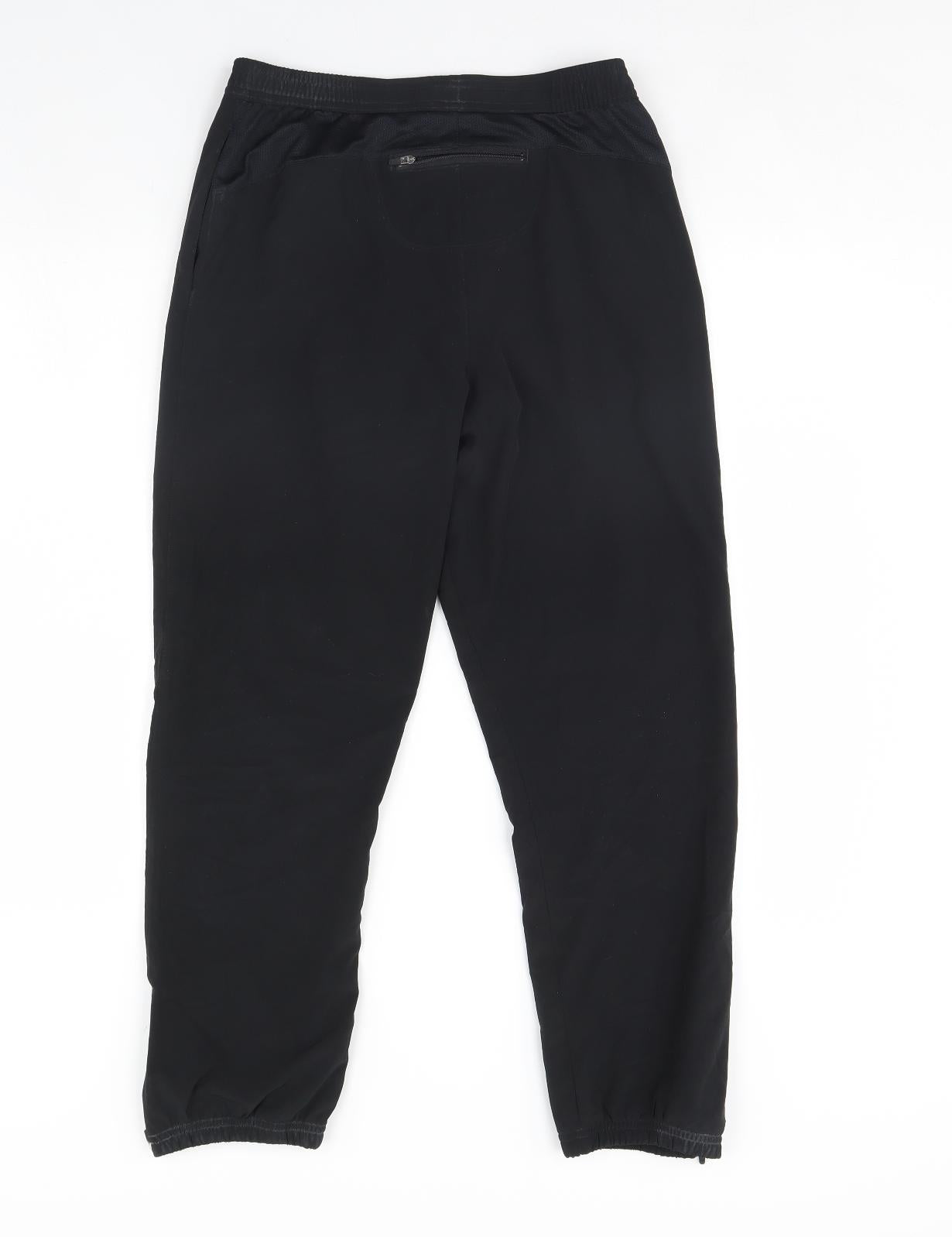 M&S Boys Black   Jogger Trousers Size 12 Years