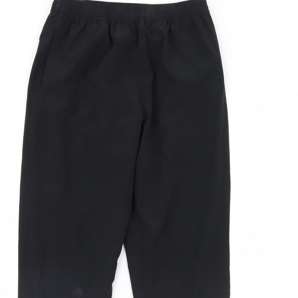 M&S Boys Black   Jogger Trousers Size 12 Years