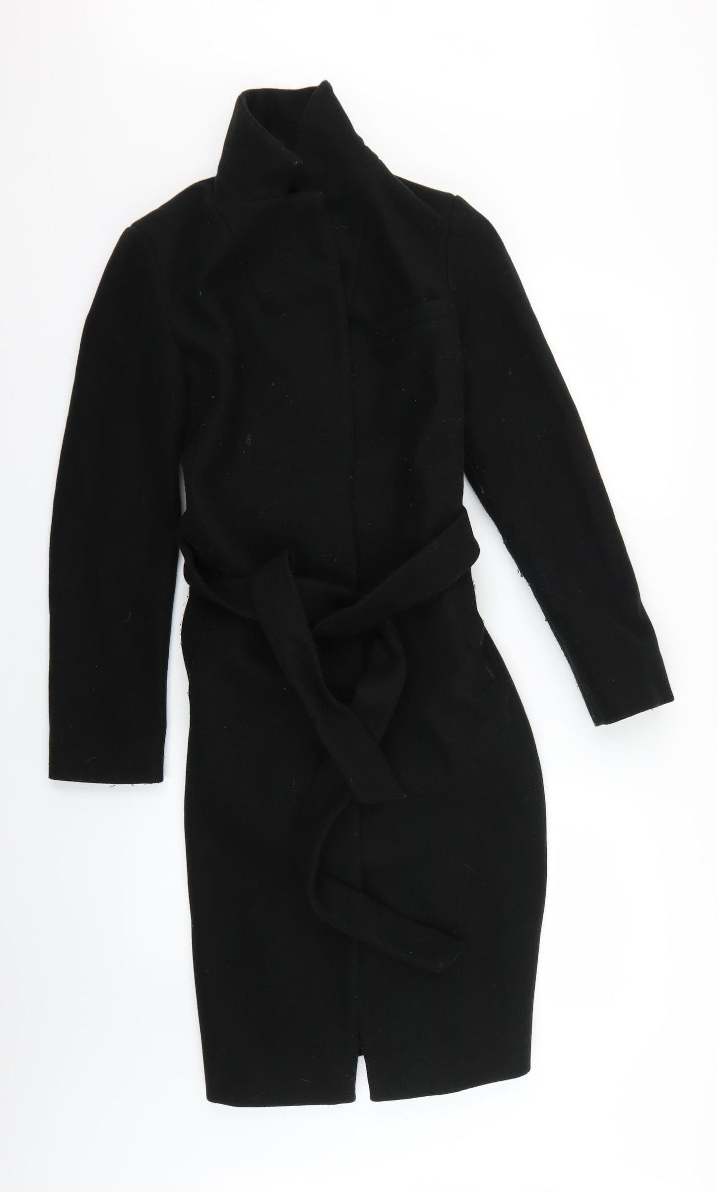 Marks and Spencer Womens Black   Overcoat Coat Size 6