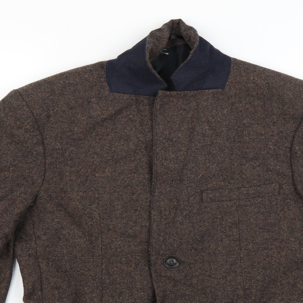 Topman Mens Brown   Jacket Blazer Size 36