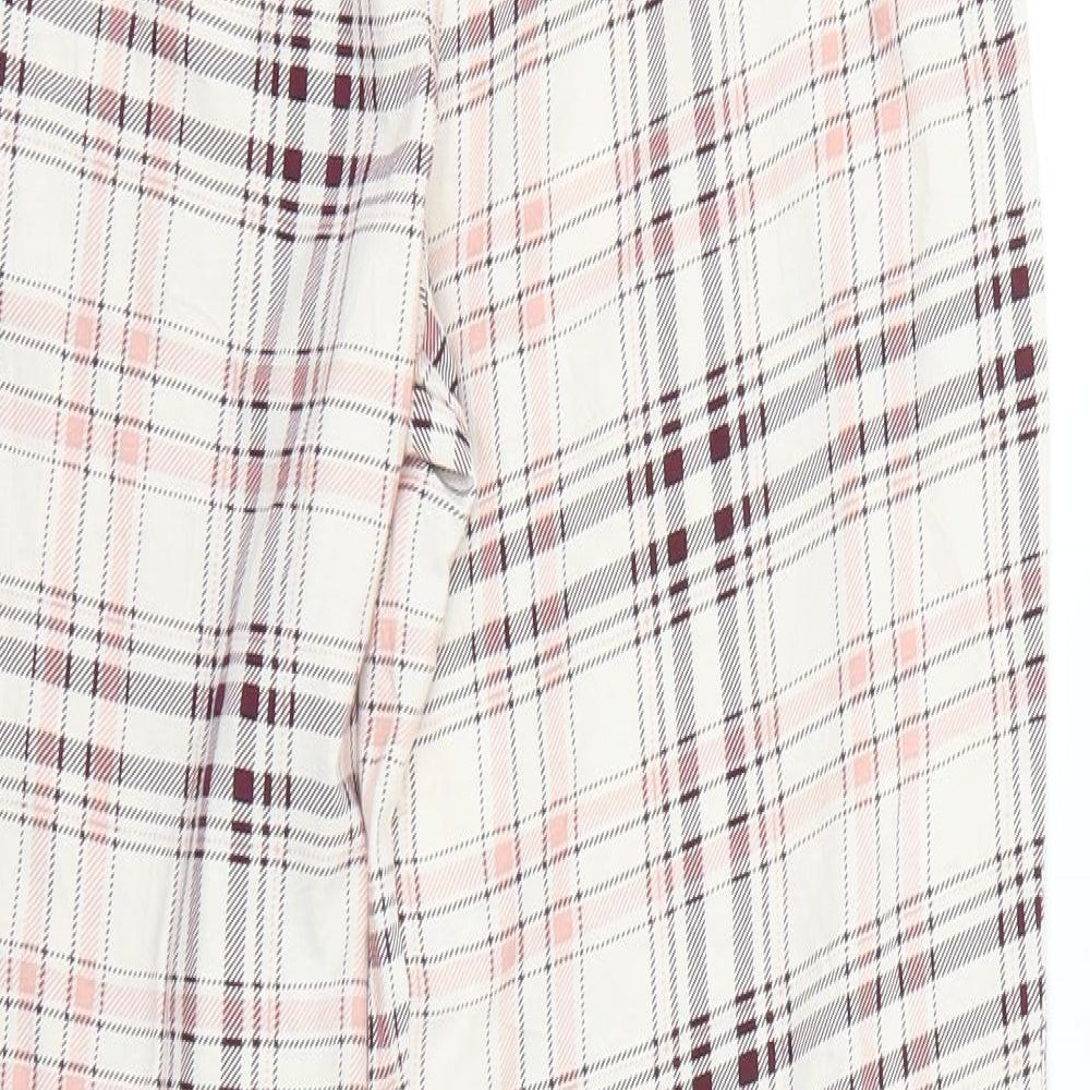 Marks and Spencer Womens Pink Check   Pyjama Pants Size S