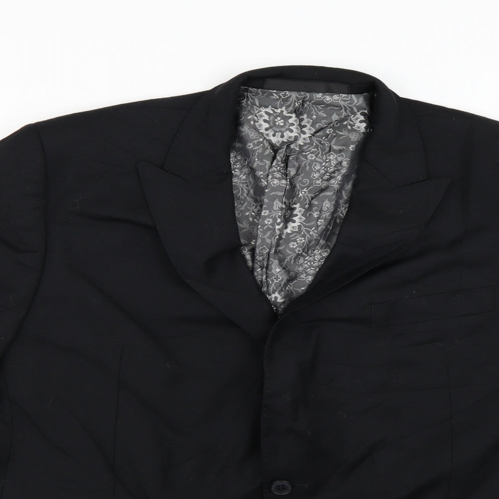 Marks and Spencer Mens Black   Jacket Blazer Size 44