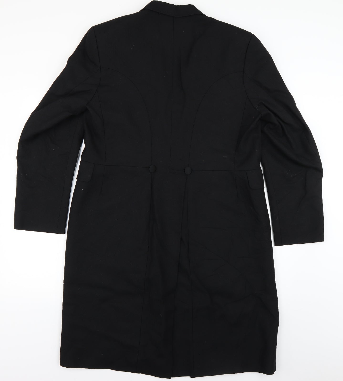 young's Mens Black   Overcoat Coat Size 48