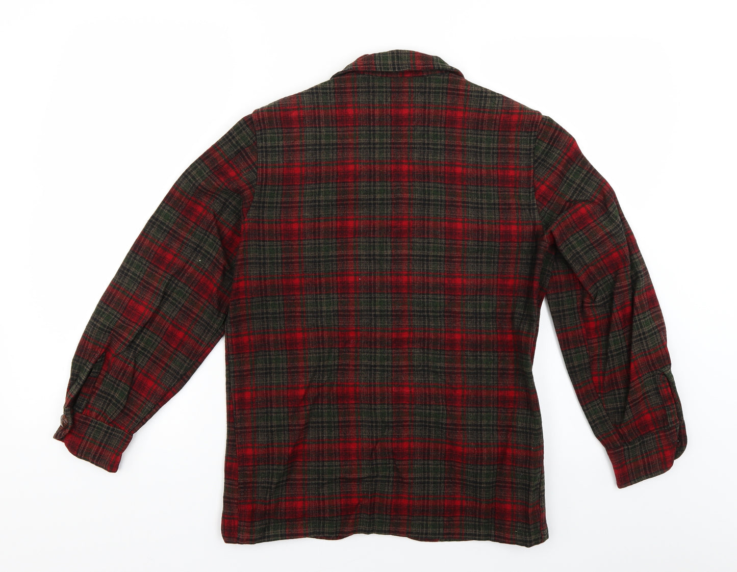 Pendleton Womens Red Check  Jacket Blazer Size L