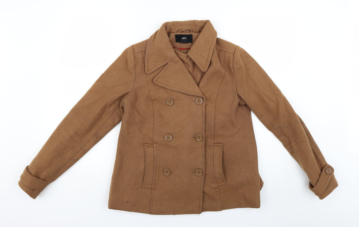 H&M Womens Brown   Jacket Coat Size 8