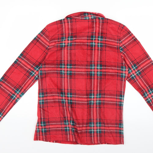 Marks and Spencer Womens Red Check  Top Pyjama Top Size S