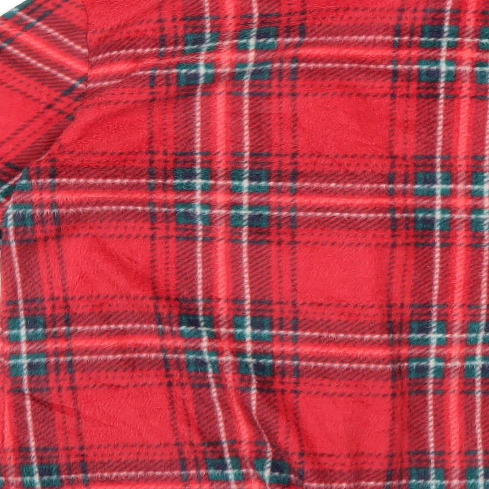 Marks and Spencer Womens Red Check  Top Pyjama Top Size S