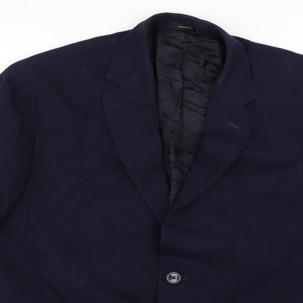 Preworn Mens Blue   Jacket Suit Jacket Size XL