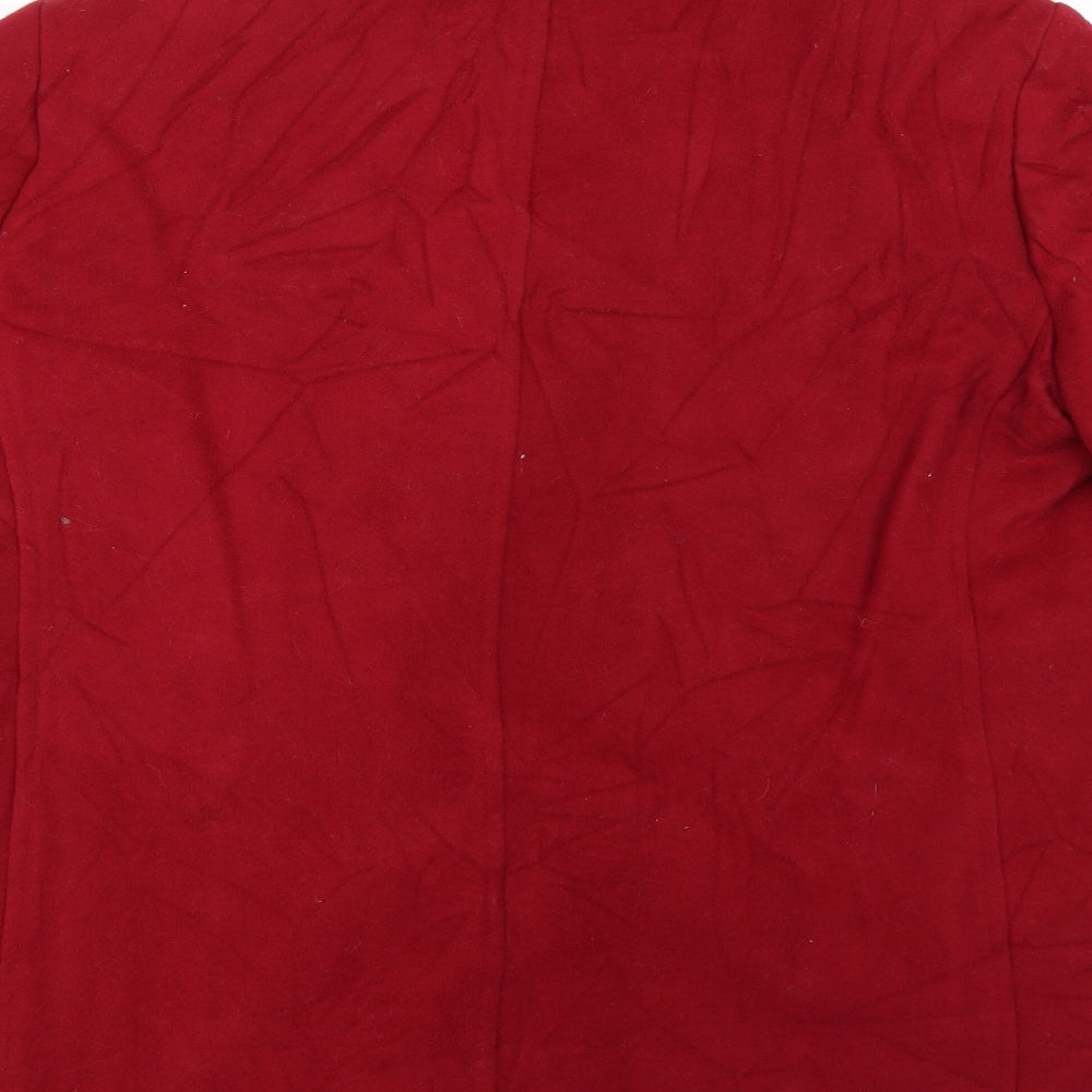 Marks and Spencer Womens Red   Pea Coat Coat Size 12