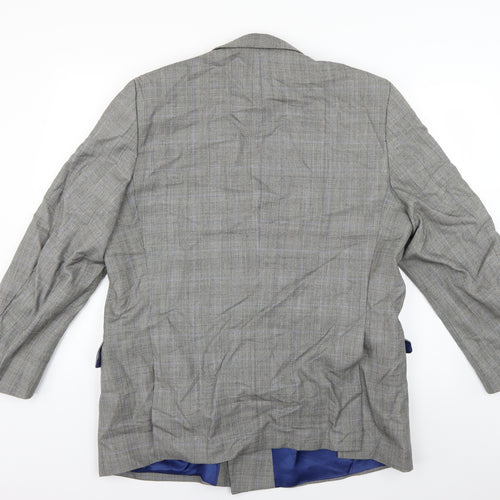 St Michael Mens Grey Check  Jacket Blazer Size 38