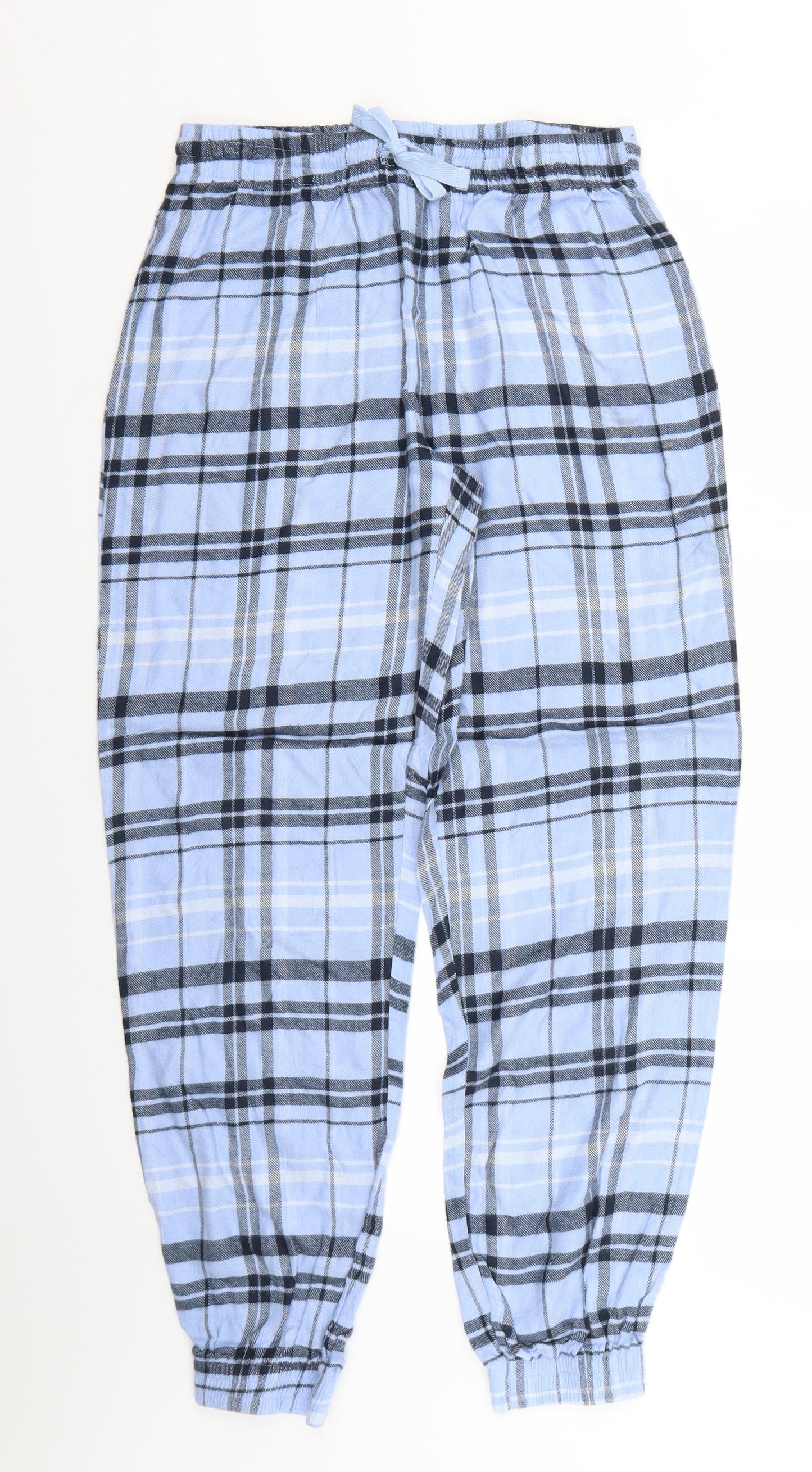 NEXT Womens Blue Check   Pyjama Pants Size M