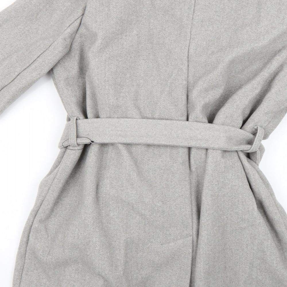 Marks and Spencer Womens Grey   Pea Coat Coat Size 14