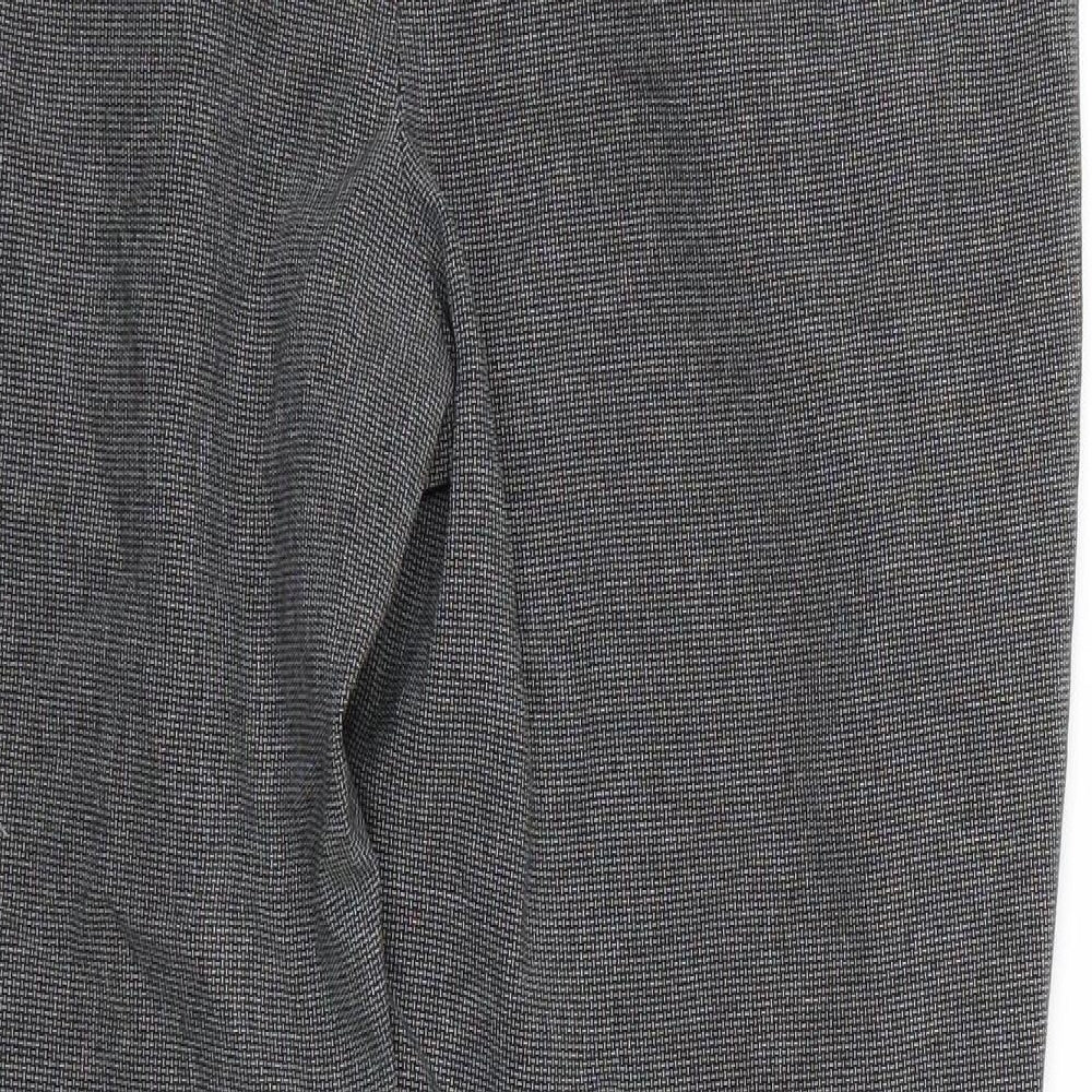 Primark Womens Grey Check  Trousers  Size 10 L24 in