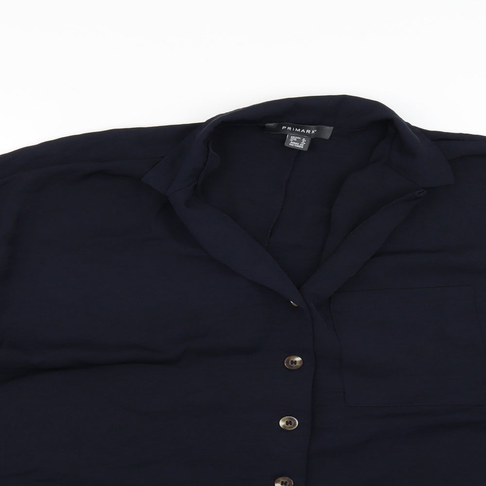Primark Womens Blue   Basic Blouse Size 8