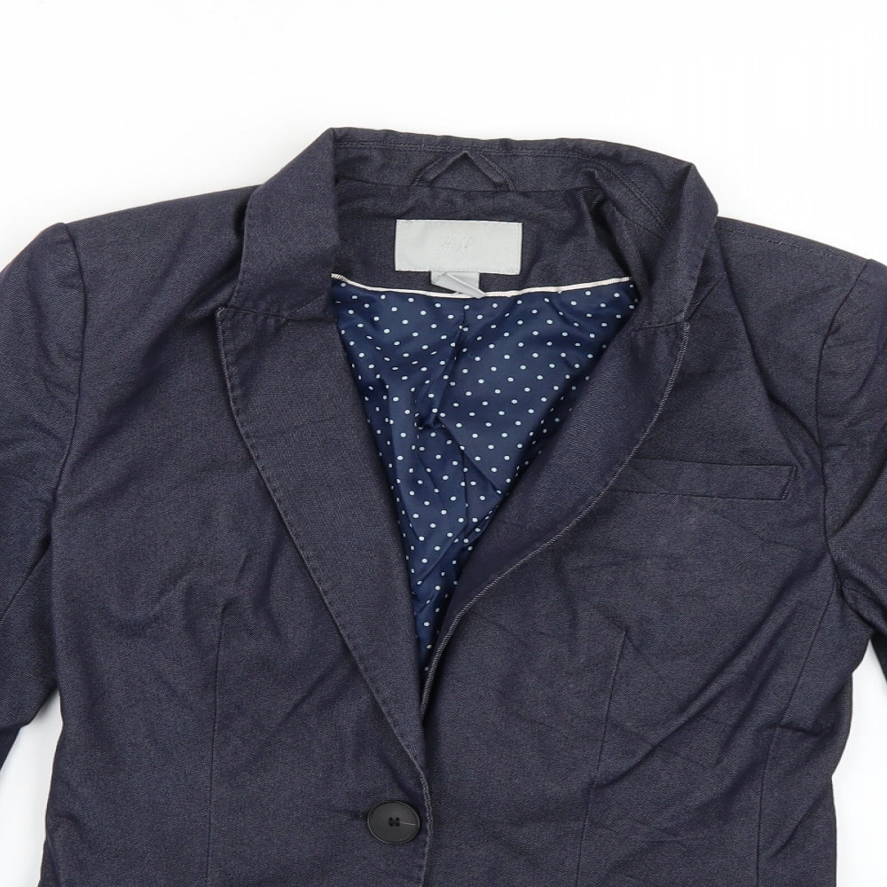 H&M Mens Blue   Jacket Blazer Size S