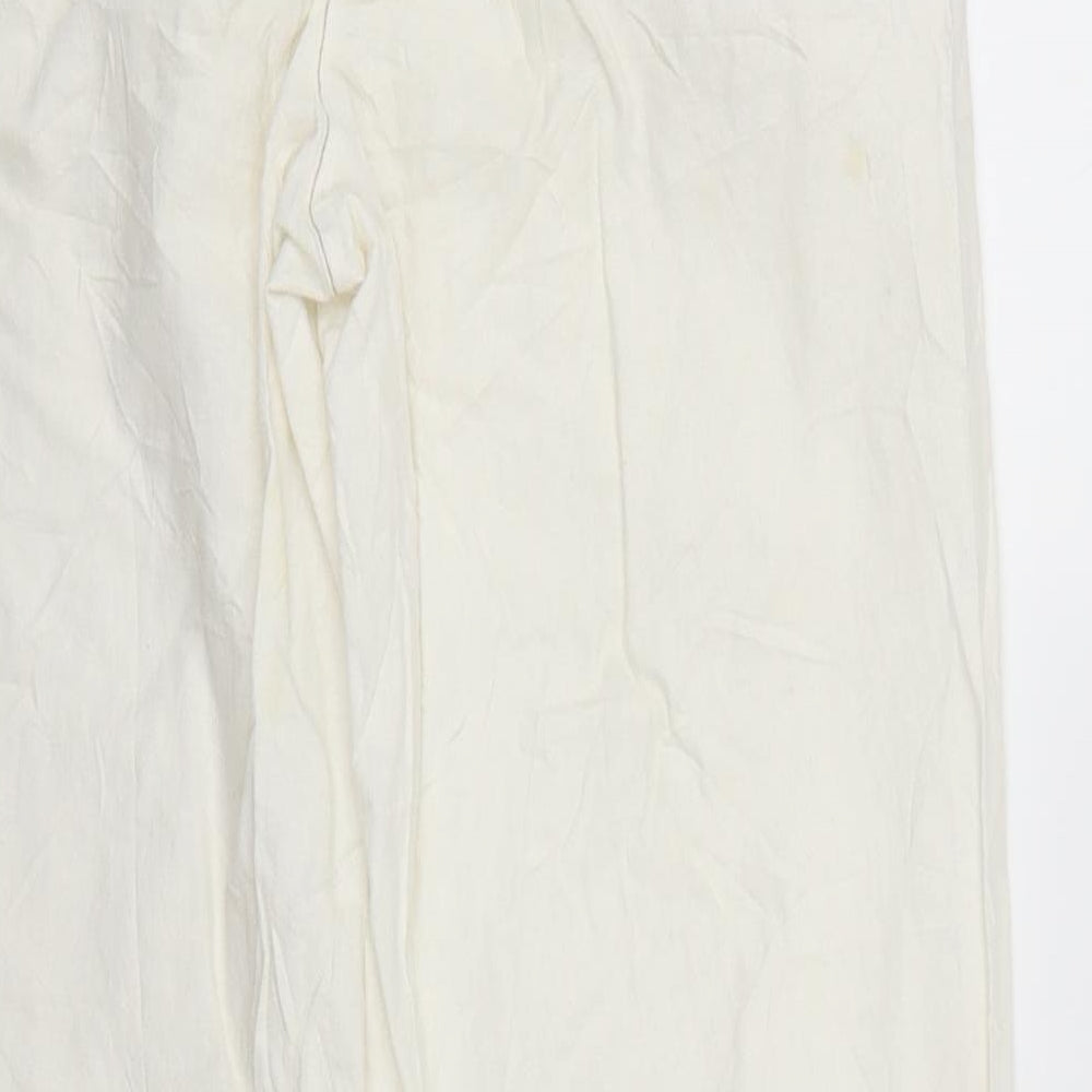 NEXT Womens White   Trousers  Size 10 L27 in