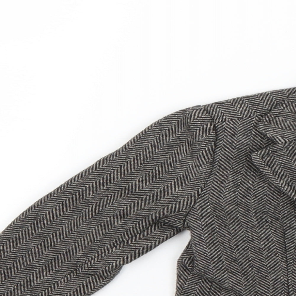 Zara Boys Brown Argyle/Diamond  Basic Jacket Blazer Size 2-3 Years