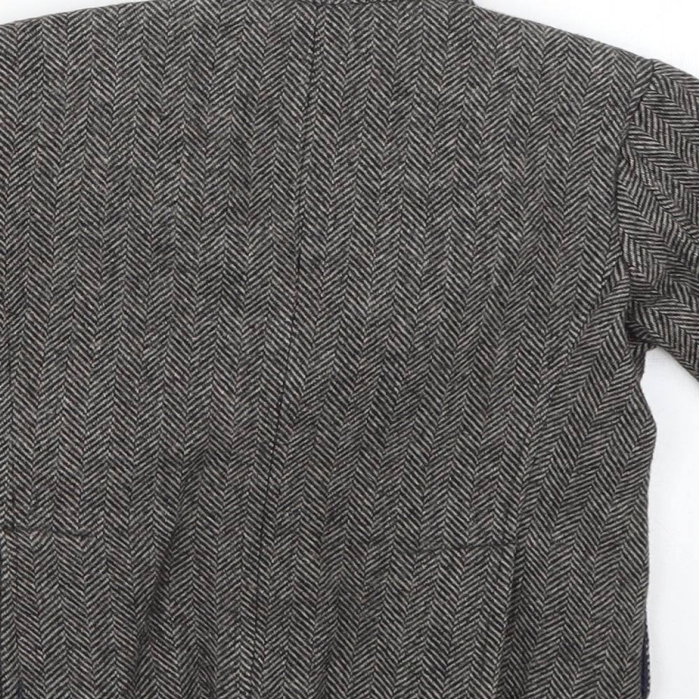 Zara Boys Brown Argyle/Diamond  Basic Jacket Blazer Size 2-3 Years