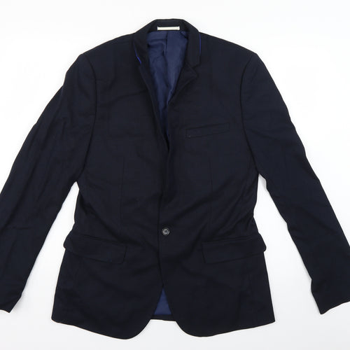 t&w Mens Blue   Jacket Suit Jacket Size L