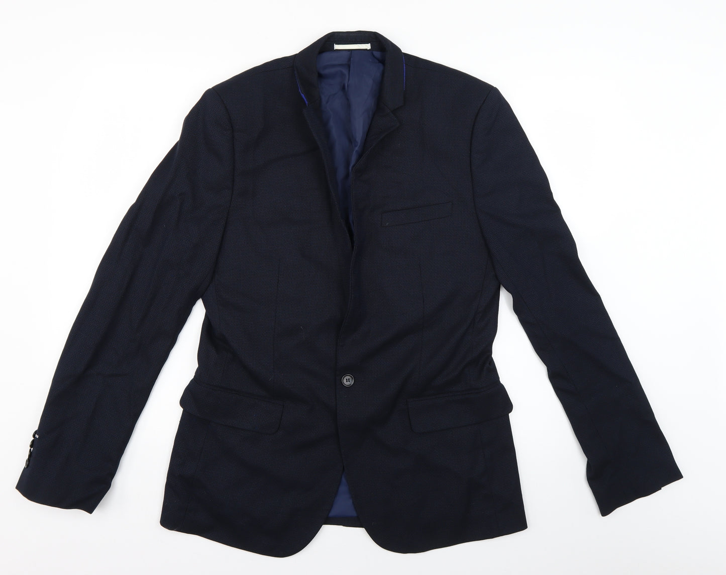 t&w Mens Blue   Jacket Suit Jacket Size L