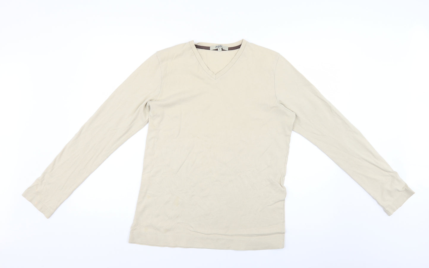 Moto Mens Beige    T-Shirt Size M