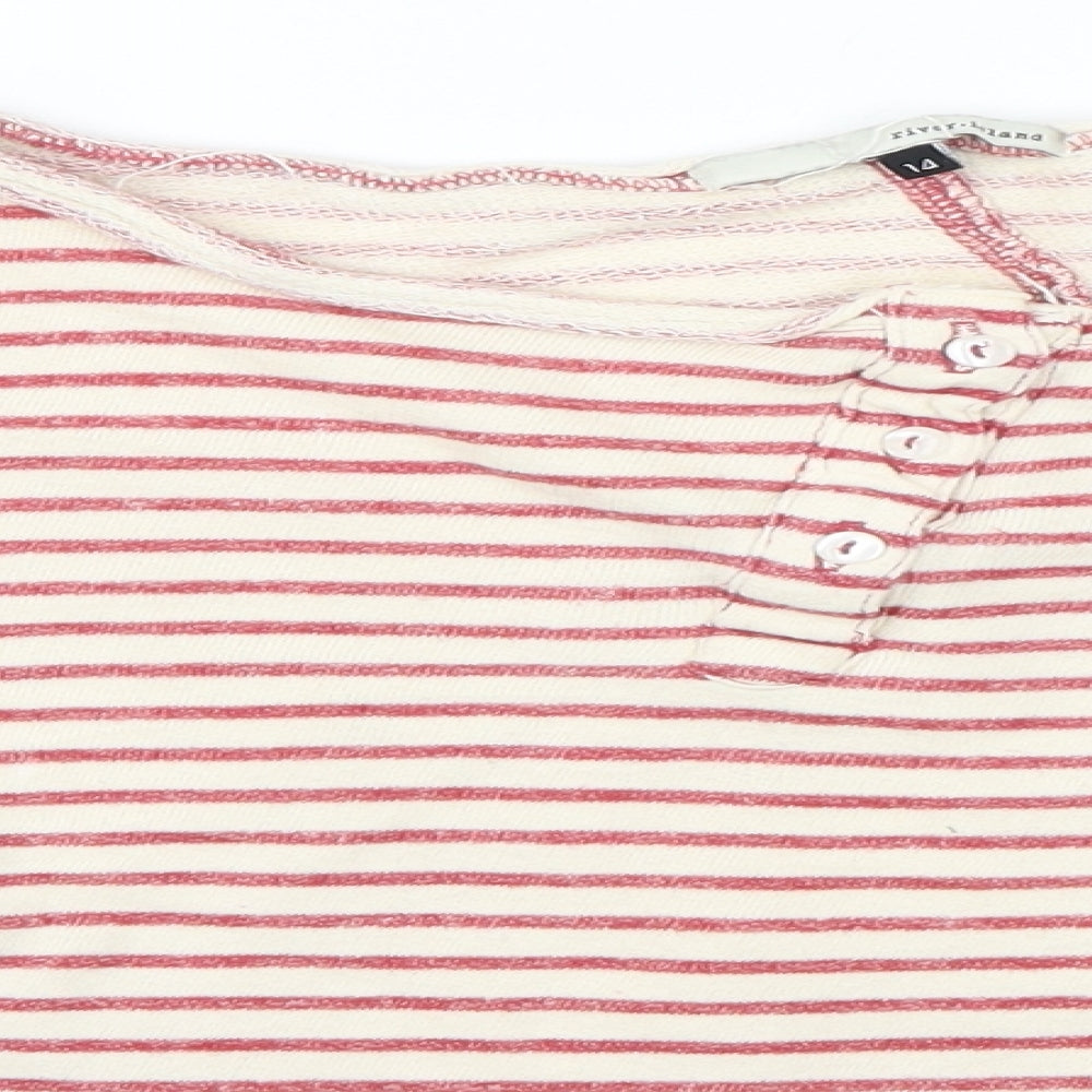 River Island Womens Multicoloured Striped  Pullover Jumper Size 14