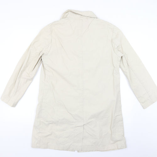 Per Una Womens Beige   Overcoat Coat Size S