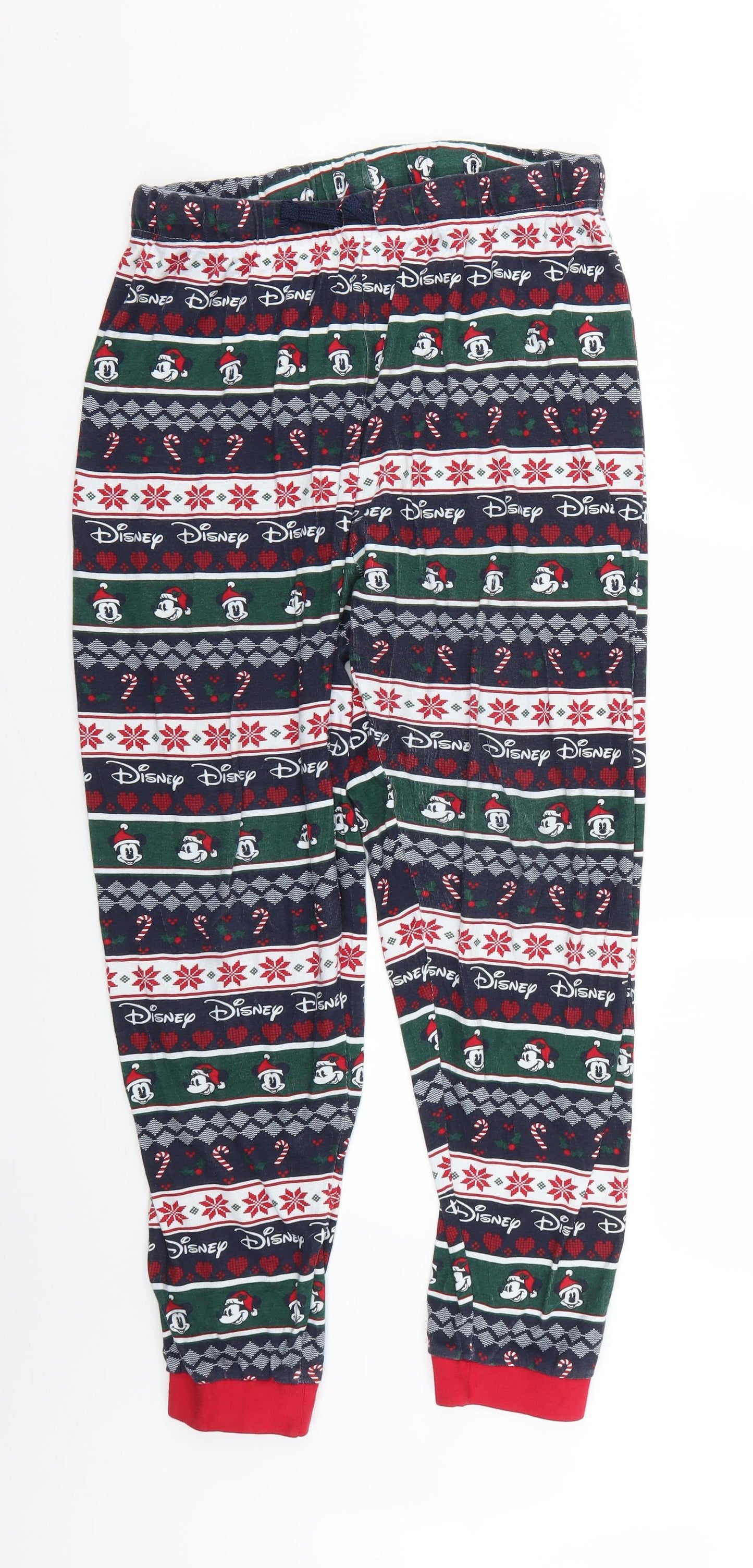 Primark Mens Multicoloured Geometric   Pyjama Pants Size L  - Christmas
