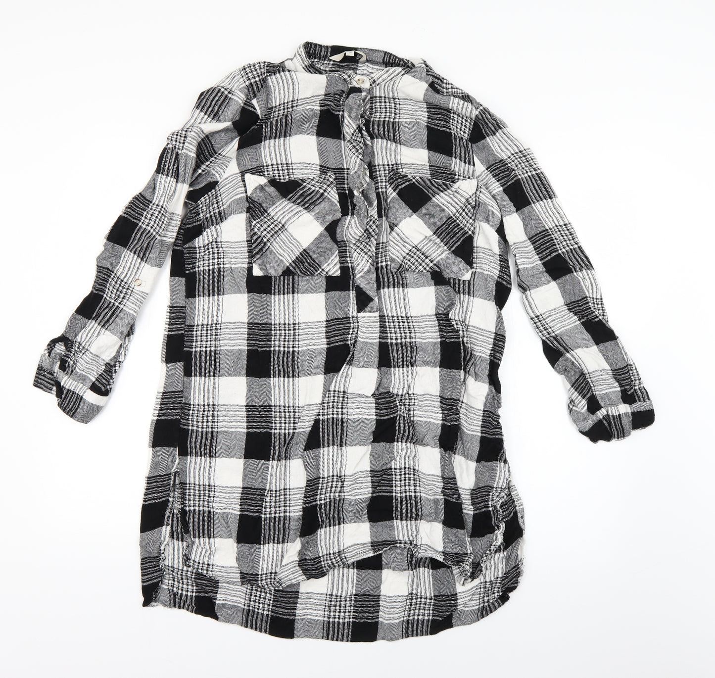 NEXT Womens Multicoloured Check  Basic Button-Up Size 20