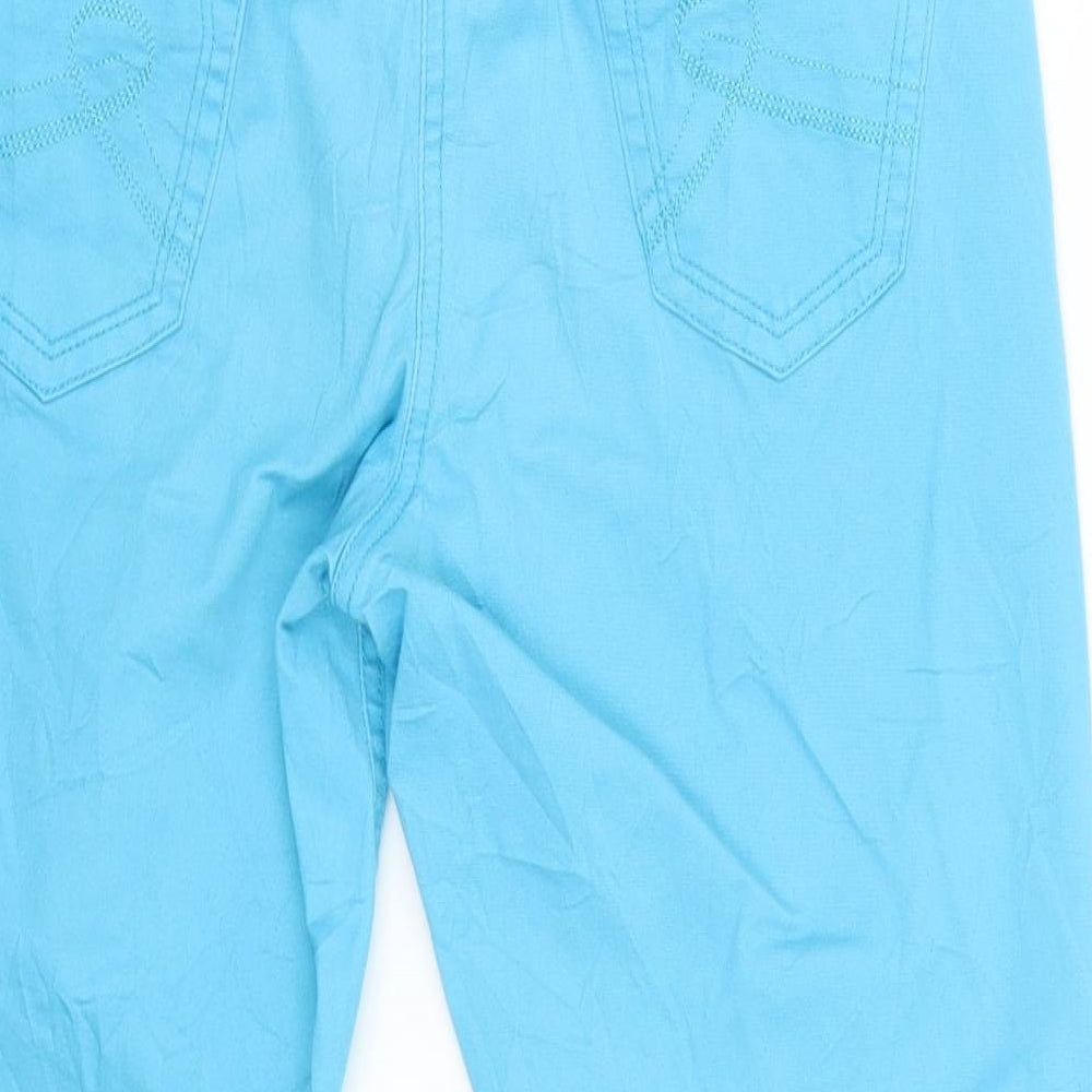 George Womens Blue   Cropped Trousers Size 12 L20 in
