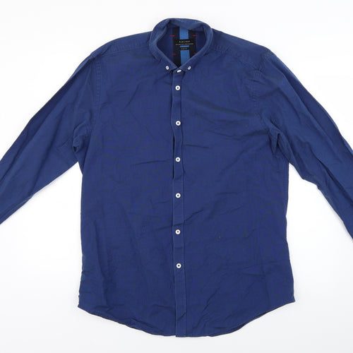 Zara Mens Blue    Dress Shirt Size 42