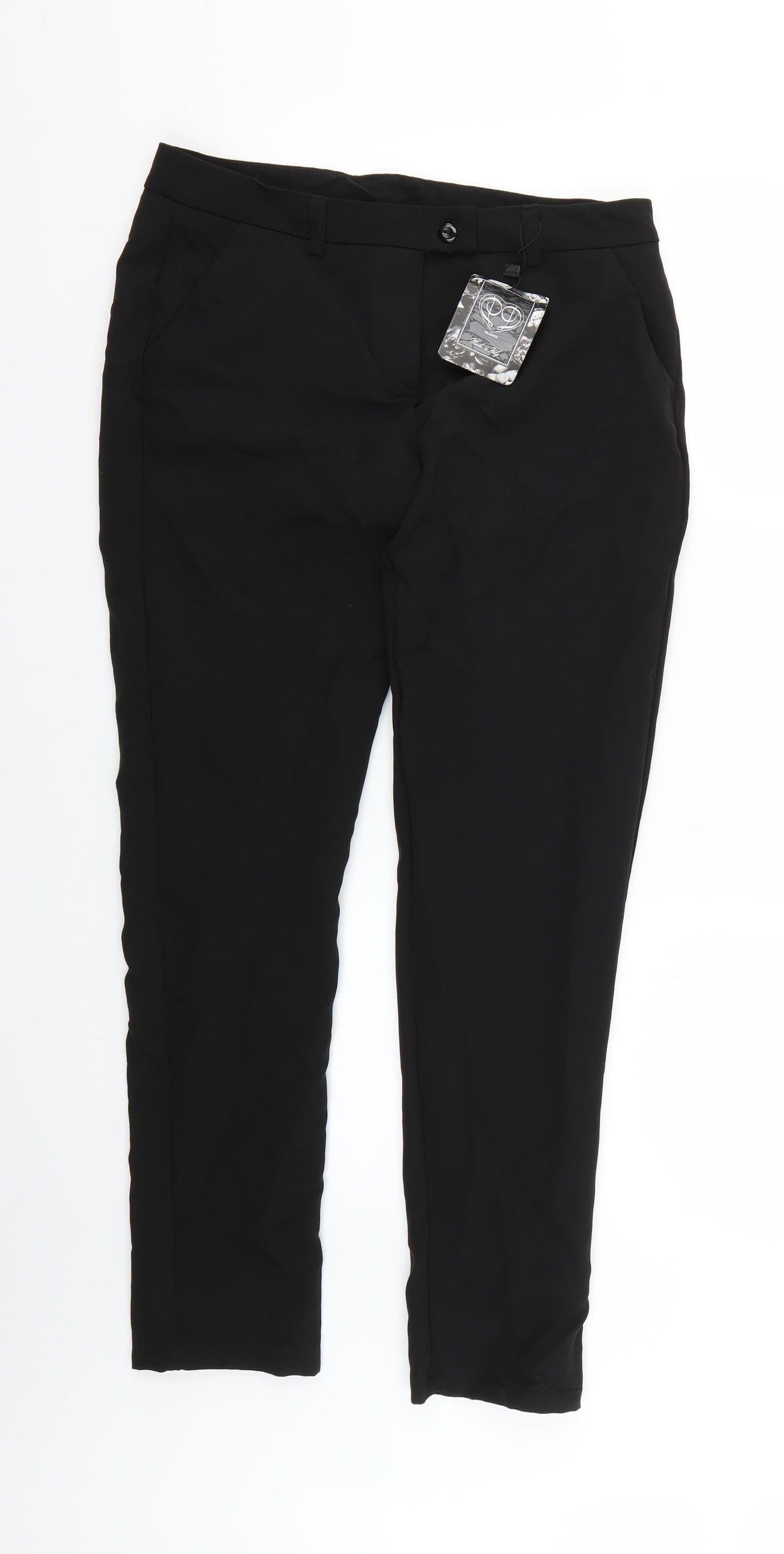deadiva Womens Black   Trousers  Size 12 L27 in