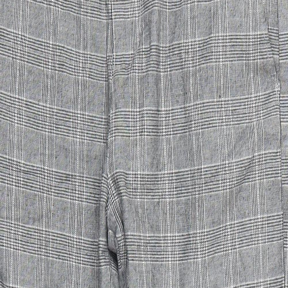 Denim & Co. Mens Grey Check  Sweatpants Trousers Size 34 L26 in