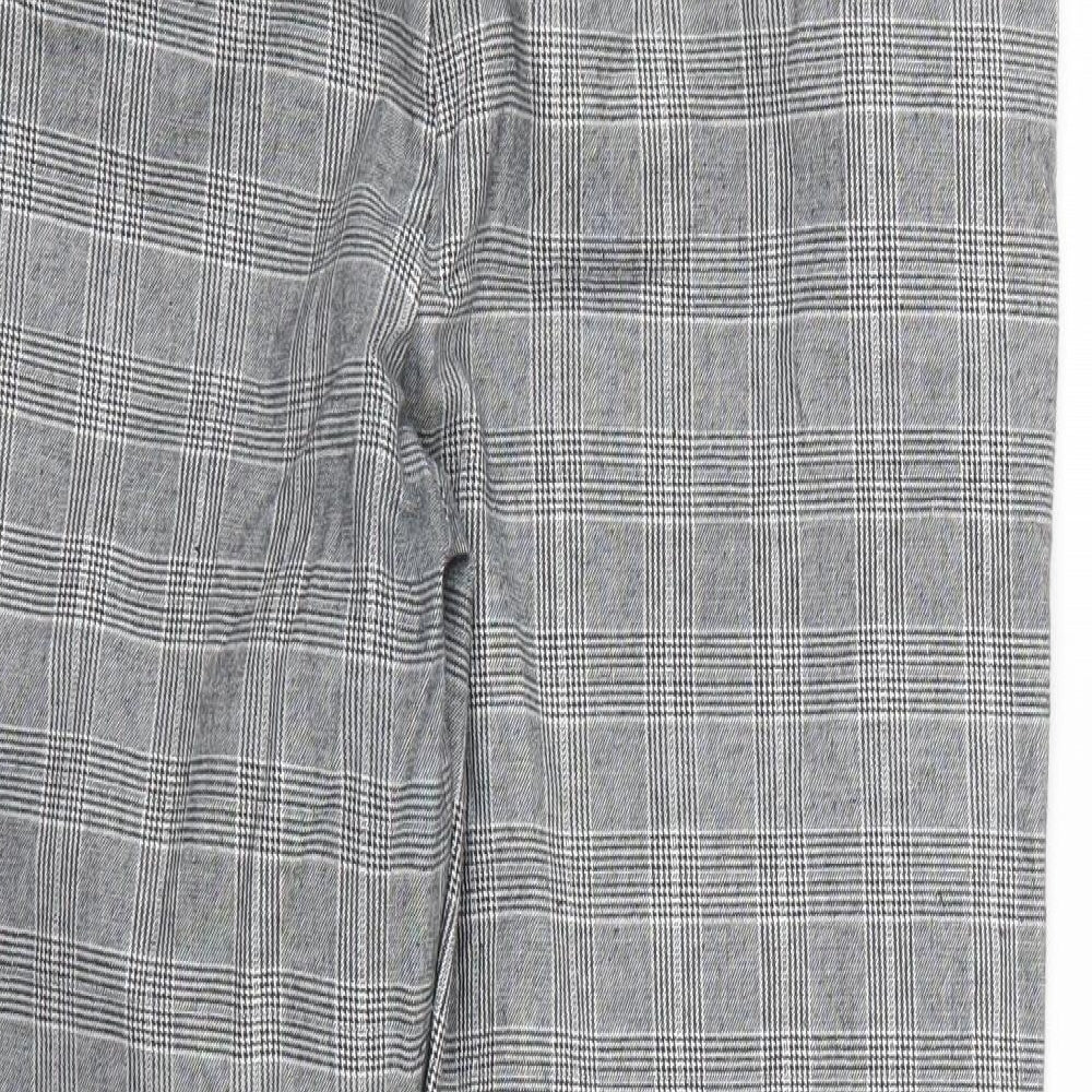 Denim & Co. Mens Grey Check  Sweatpants Trousers Size 34 L26 in