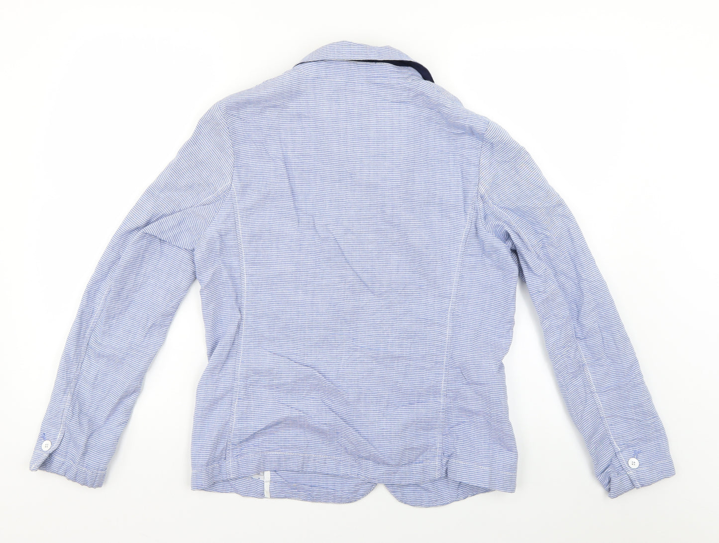 Gap Womens Blue Striped  Jacket Blazer Size 12