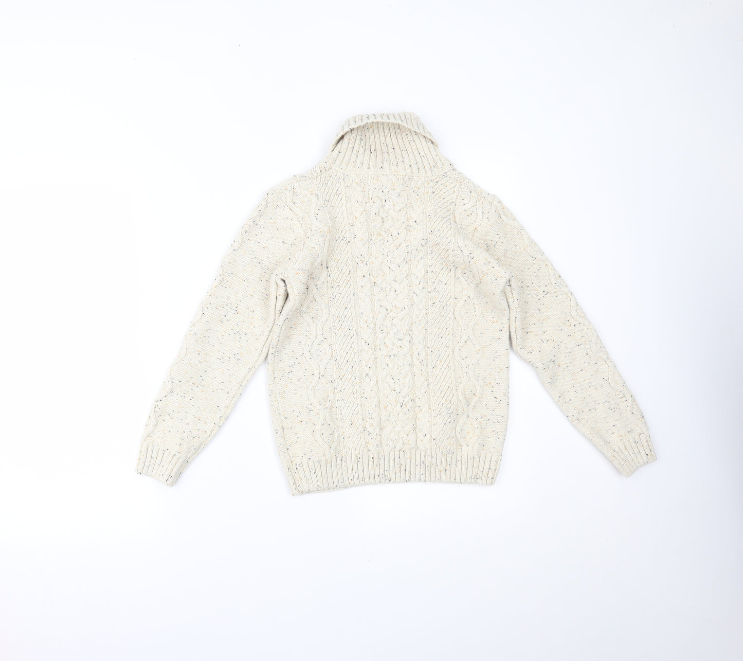 Lily&Dan Boys Beige   Henley Jumper Size 9-10 Years