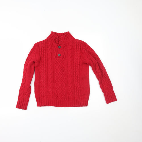 Gap Boys Red   Pullover Jumper Size 8-9 Years