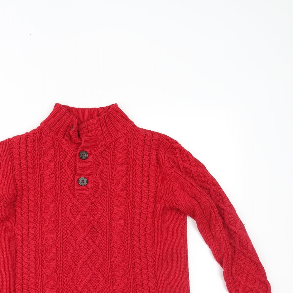 Gap Boys Red   Pullover Jumper Size 8-9 Years
