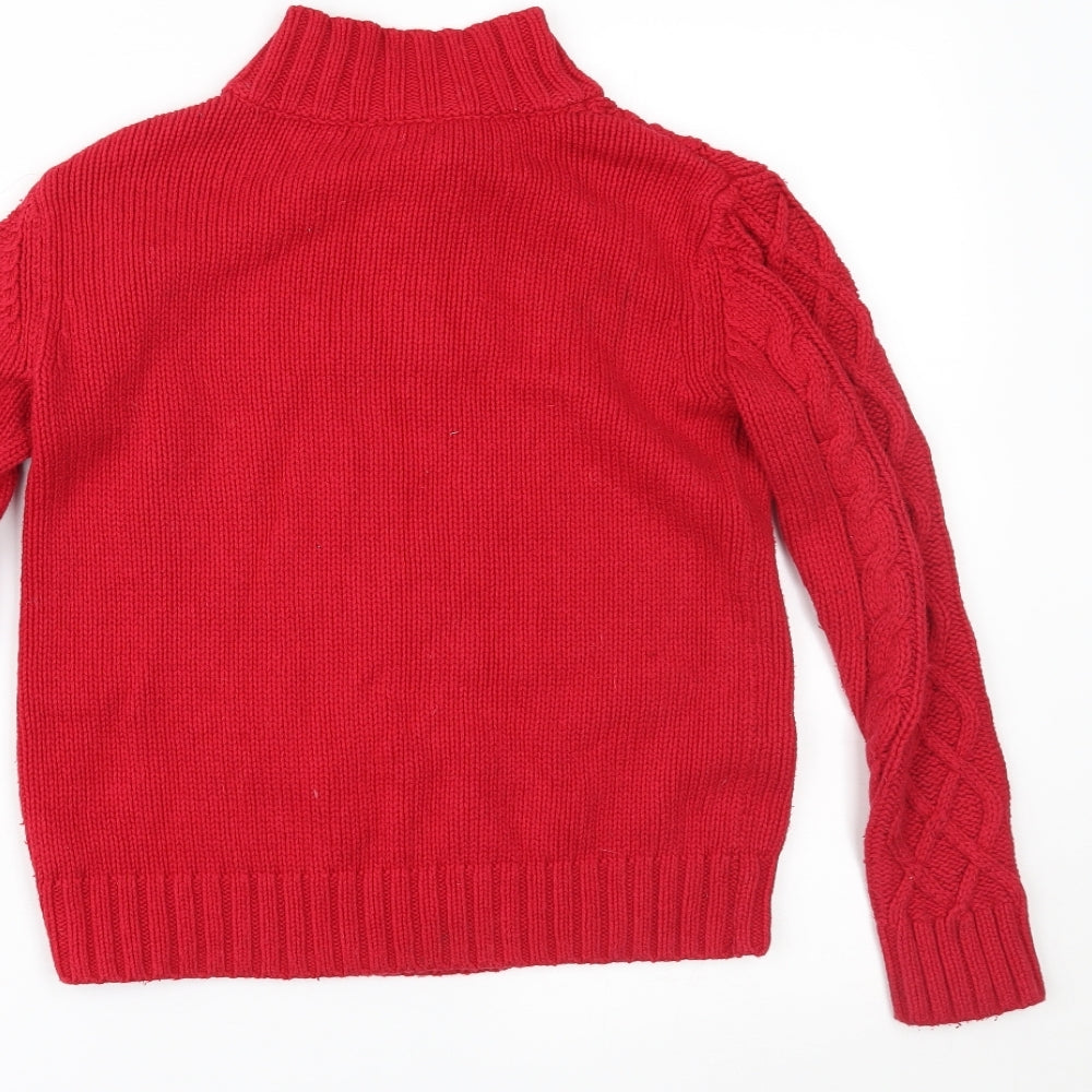 Gap Boys Red   Pullover Jumper Size 8-9 Years