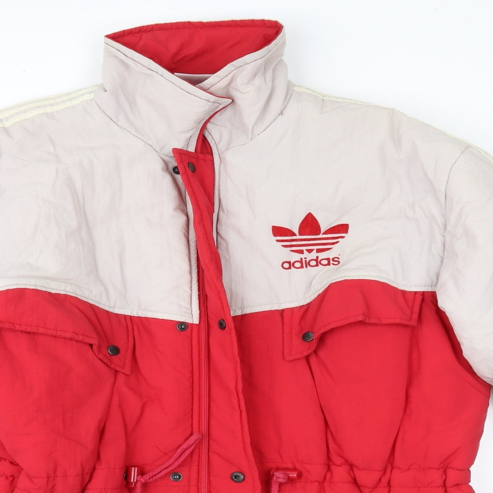 adidas Womens Multicoloured   Puffer Jacket Coat Size 16