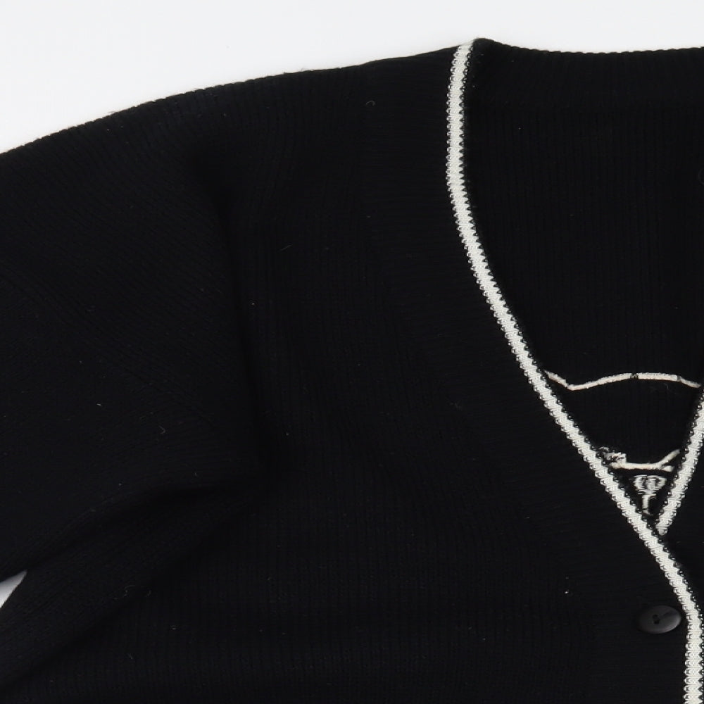 Preworn Womens Black   Cardigan Jumper Size 10
