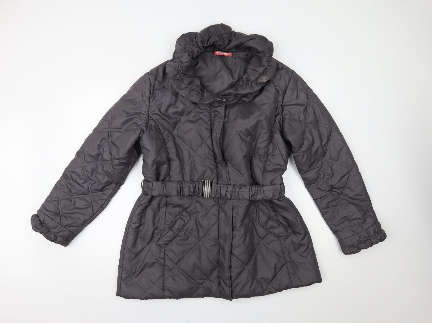 La Maison Du jersey Womens Grey   Overcoat Coat Size 24