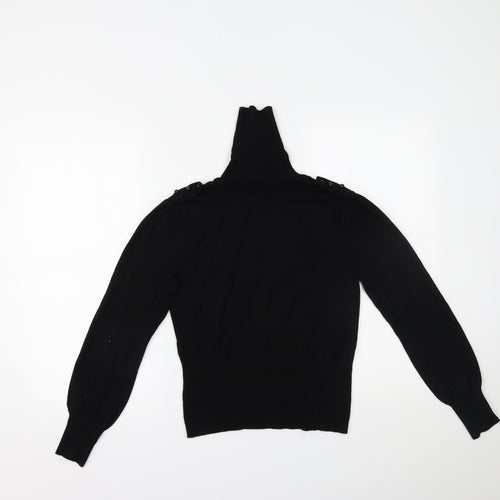 precise petite Womens Black   Basic Blouse Size S